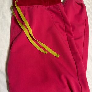 Figs Women's Top in Pink and Yellow